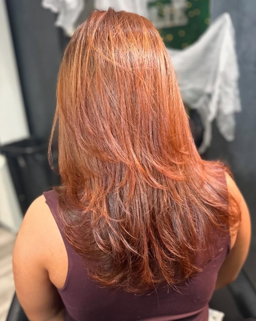 Satisfied clients enjoying professional hair services and beautiful results