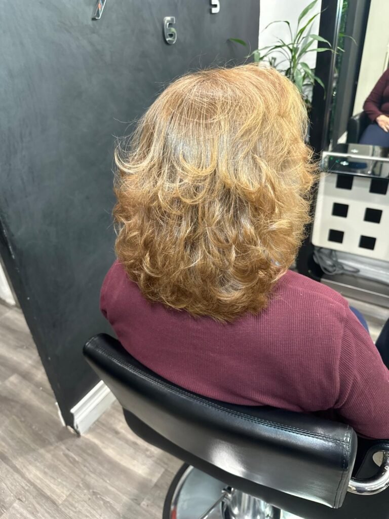 Satisfied clients enjoying professional hair services and beautiful results