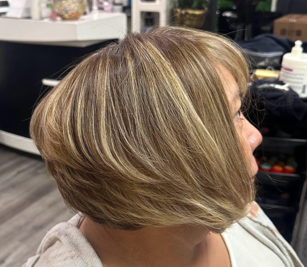 Satisfied clients enjoying professional hair services and beautiful results